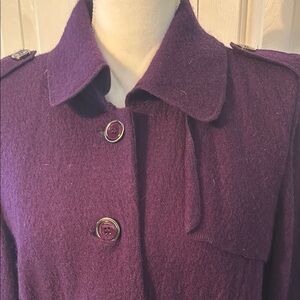 Sandro Purple Pea Coat